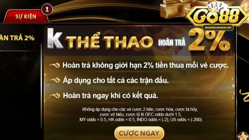 Khuyến mãi Go88 hấp dẫn